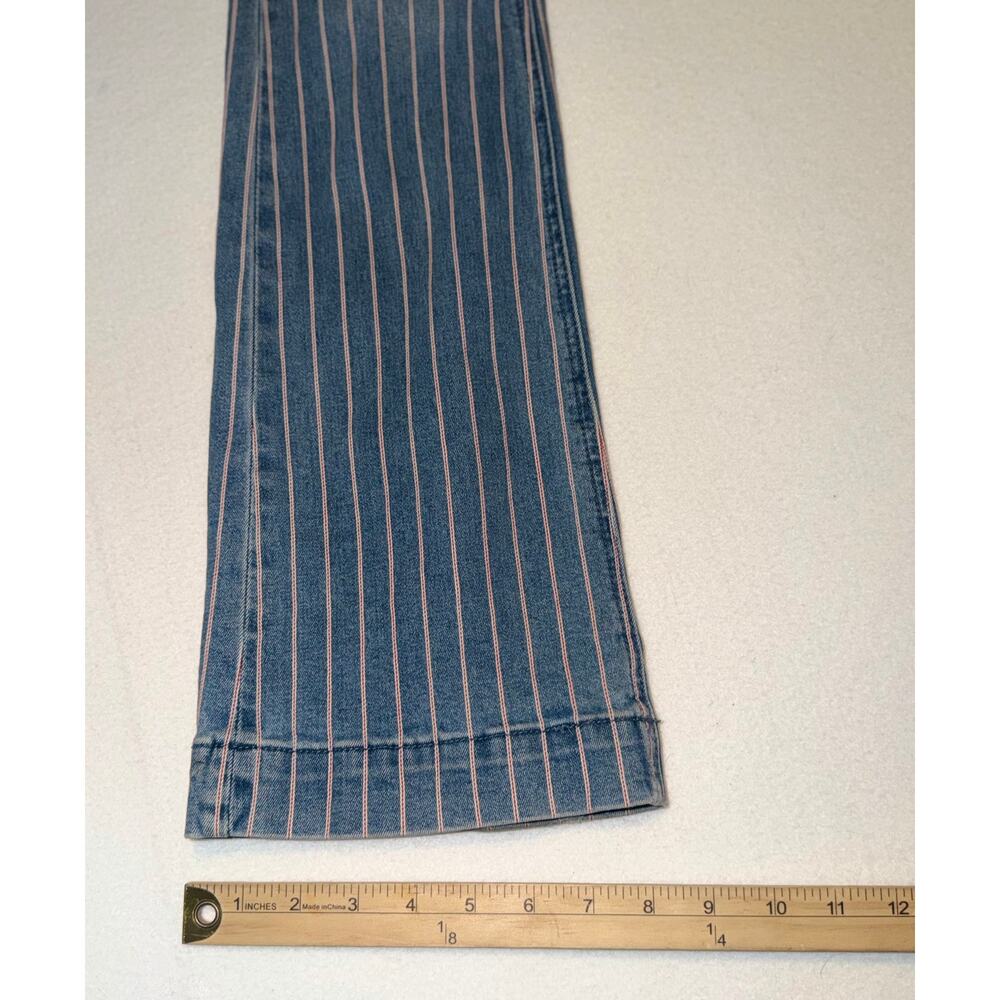 Rock & roll denim girls striped flare trouser with adjustable waistband - Picture 5 of 16